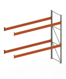 META Pallet rack MULTIPAL for 12 pallets, 3685 mm wide, 3 storage levels