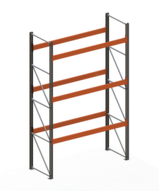 META Pallet rack MULTIPAL for 12 pallets, 2870 mm wide, 4 storage levels