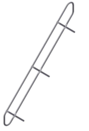 ZARGES Handrail Z600 for platform stairs with 45° inclination