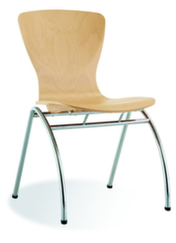 Nowy Styl Visitor chair, Beech, Back Tailored