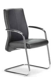 ROVO-CHAIR Conference chair ROVO XL 5410 A 5-04 with armrests, registered office Nappa leather, black