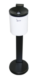 Safety pedestal ashtray
