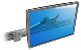 Height and depth-adjustable monitor arm ViewLite Plus for rail mounting