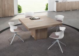 Quadrifoglio Conference table T45 with cubic frame