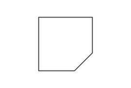 Square interlinking element, width x depth 800 x 800 mm, top white