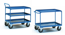 fetra Table trolley with oil-tight tray shelves