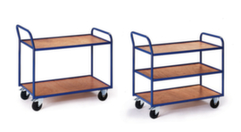 Rollcart Table trolley with raised push bars