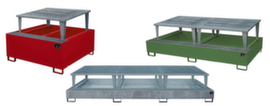 Drip tray with filling racks
