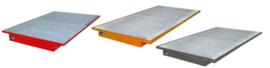 Hanging tray with grating