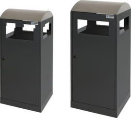 stumpf Litter garbage can with 4-way slot