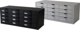 Drawer unit for roller shutter cabinet