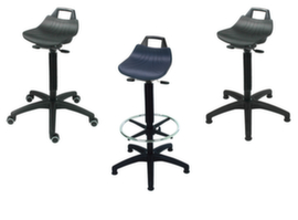 Height-adjustable standing aid