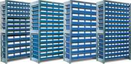 Shelf with boxes