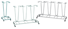 Open bin liner stand with up to 4 collection units