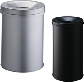 Durable Self-extinguishing wastepaper basket