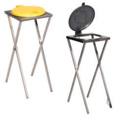 Stainless steel bin liner stand