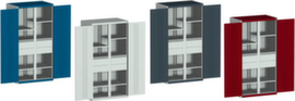 bott System cupboard cubio with 6 shelves/4 drawers + central partition