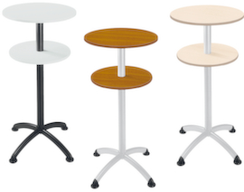 High table with 2 tops