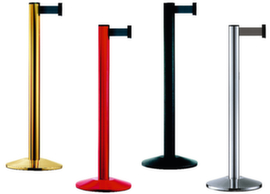 Pedestrian guidance system with 1 belt and posts