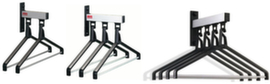 van Esch Wall coat rack with removable hangers
