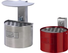 Ashtray for wall or post mounting