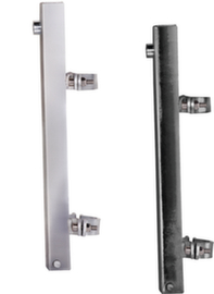 Clamp set for post mounting for waste garbage cans