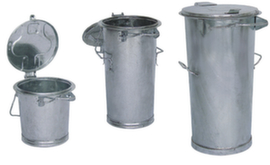 System waste garbage can made of galvanized steel