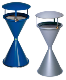 Pedestal ashtray with roof