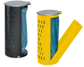 Perforated bin liner stand