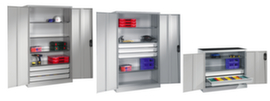 C+P Large capacity tool cabinet ERGO light gray