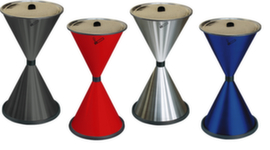 Egg timer-shaped pedestal ashtray