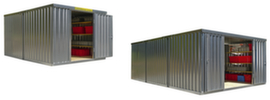 Säbu Galvanized material container FLADAFI®