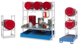 Filling rack and stacking rack various modules