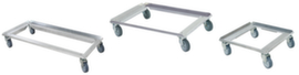Aluminum transport trolley for Euronorm containers