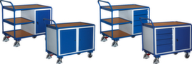VARIOfit Table and cupboard trolley with 250 kg load capacity