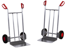 VARIOfit Aluminum hand truck with extra-large bucket