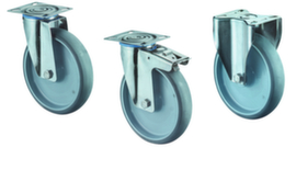 BS-ROLLEN Thermoplastic castor with stainless steel housing