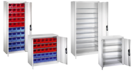 C+P Hinged door cabinet for open fronted storage bins