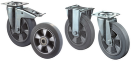 BS-ROLLEN Non-marking elastic solid rubber wheel