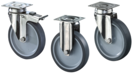 BS-ROLLEN Trackless apparatus castor with thermoplastic tires