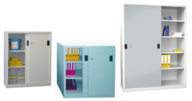 PAVOY Office sliding door cabinet Basis light gray