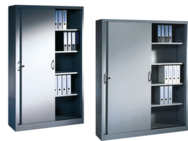 C+P Office sliding door cabinet ERGO light gray