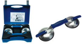 Aluminum suction lifter with 2 suction cups
