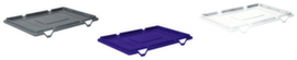 Slip-on lid for Euronorm stacking containers