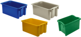 Swivel stacking containers