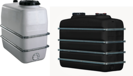 Space-saving tank made of polyethylene