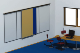 Wall rail system for panels