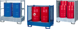 Stackable drip tray with grating