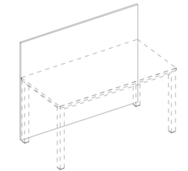 Nowy Styl Counter panel E10 for desk