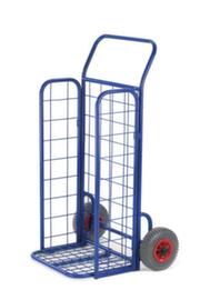 Rollcart Folding parcel trolley, load capacity 150 kg, Air tires